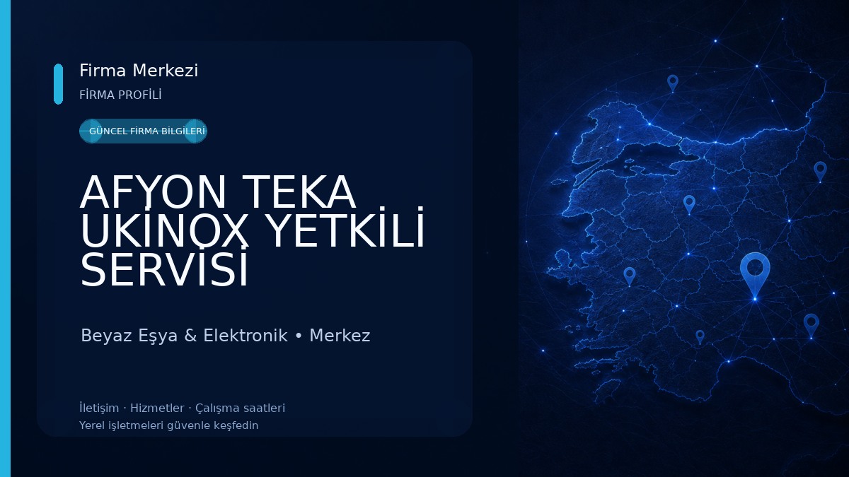AFYON TEKA UKİNOX YETKİLİ SERVİSİ Beyaz Eşya & Elektronik