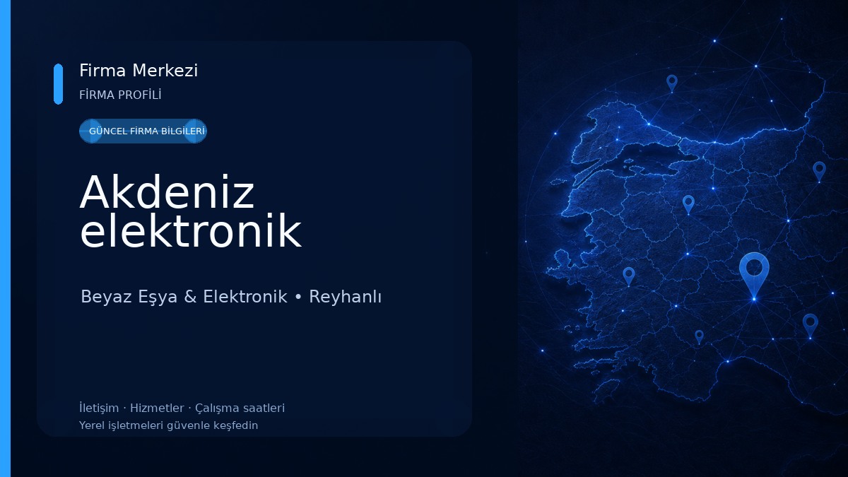 Akdeniz elektronik Beyaz Eşya & Elektronik