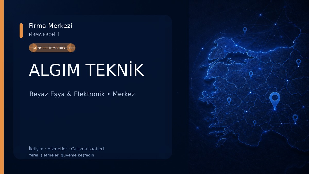 ALGIM TEKNİK Beyaz Eşya & Elektronik