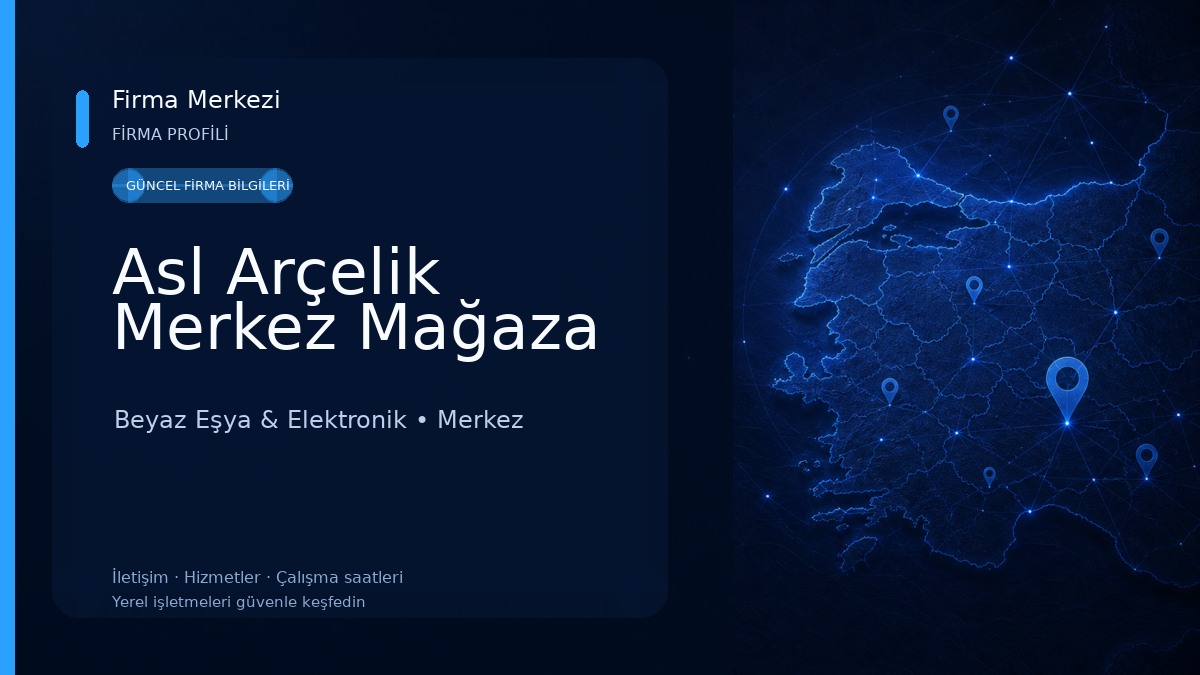 Asl Arçelik Merkez Mağaza Beyaz Eşya & Elektronik