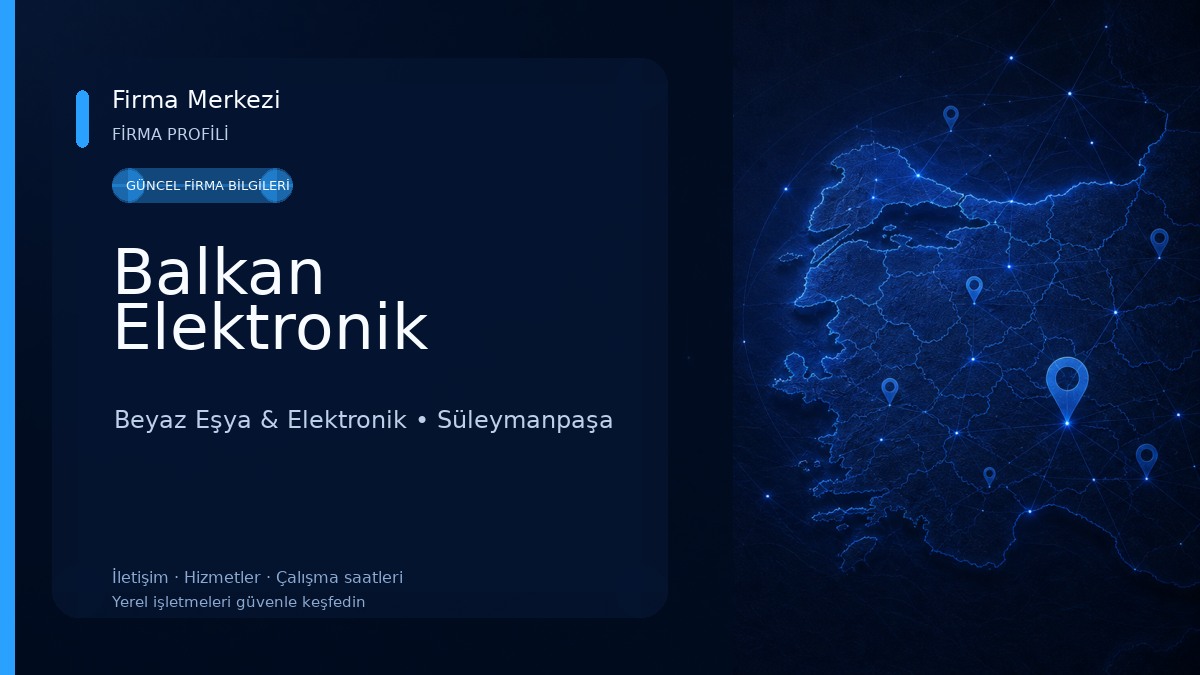 Balkan Elektronik Beyaz Eşya & Elektronik