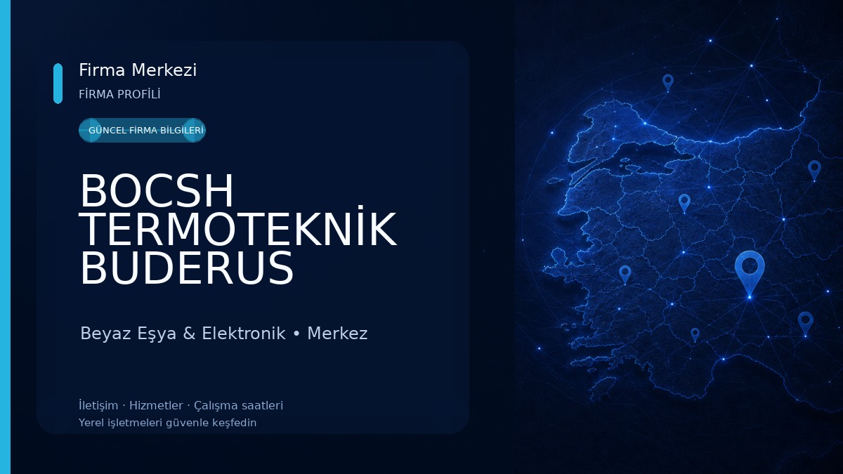 BOCSH TERMOTEKNİK BUDERUS YETKİLİ SERVİS Beyaz Eşya & Elektronik