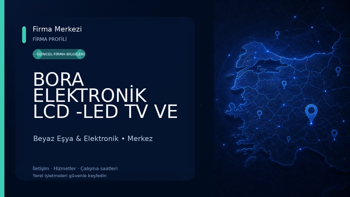 BORA ELEKTRONİK LCD -LED TV VE UYDU HASTANESİ ÇANAK ANTEN KURULUMU Beyaz Eşya & Elektronik