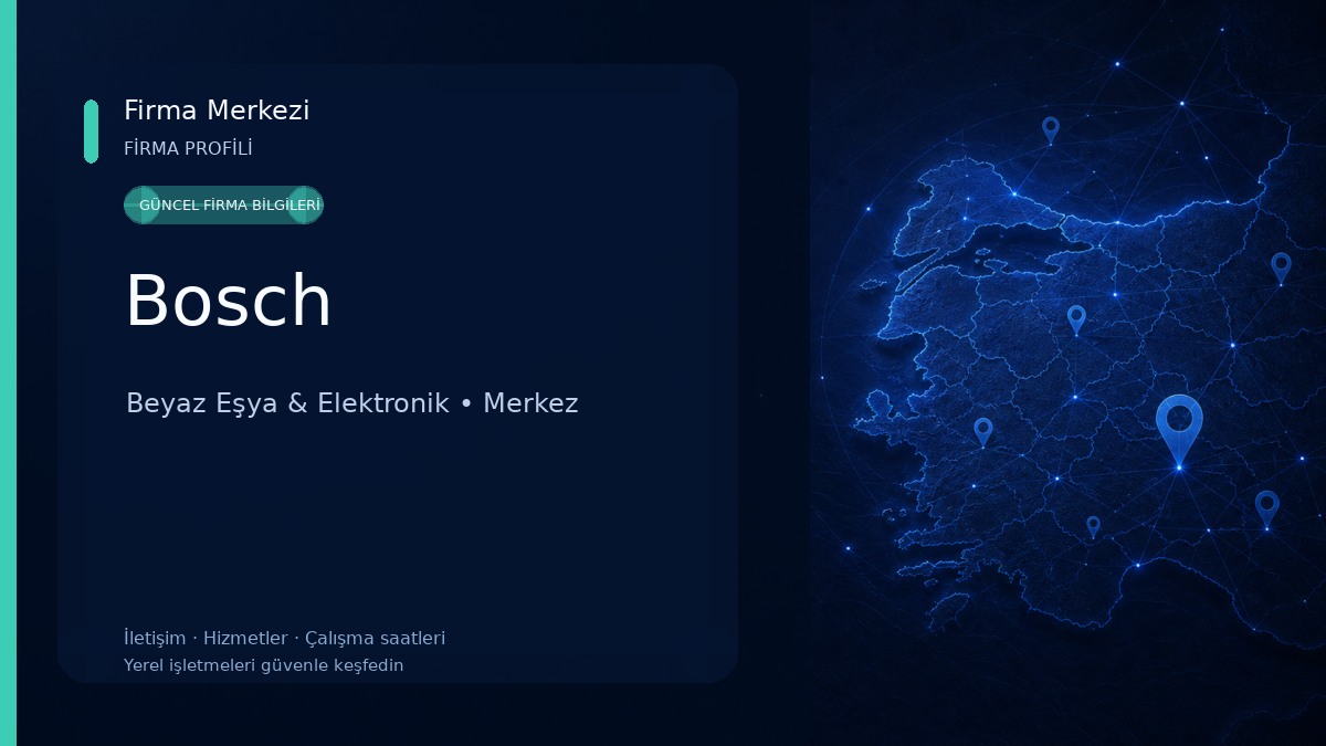 Bosch Beyaz Eşya & Elektronik