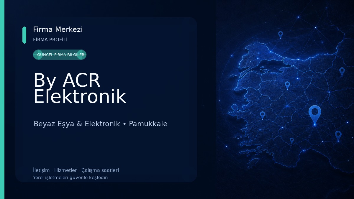 By ACR Elektronik Beyaz Eşya & Elektronik