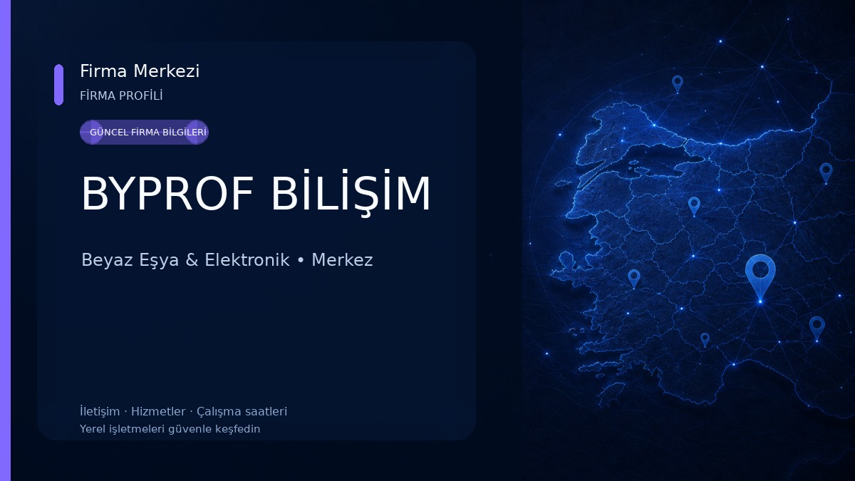 BYPROF BİLİŞİM Beyaz Eşya & Elektronik