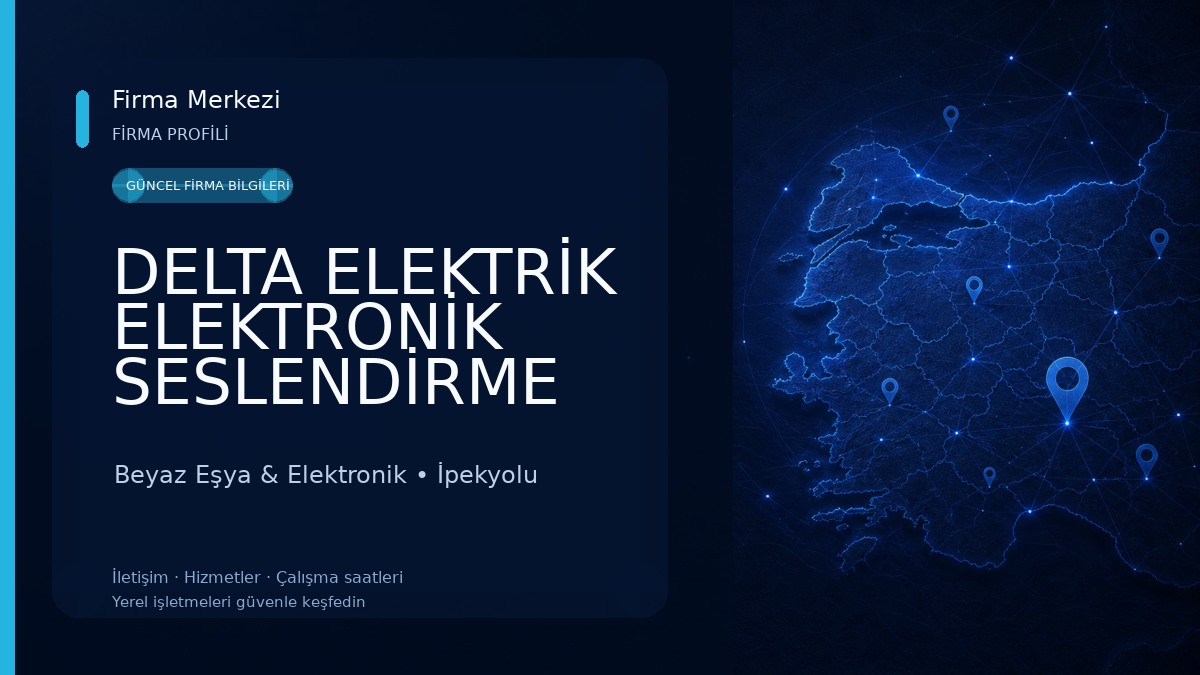 DELTA ELEKTRİK ELEKTRONİK SESLENDİRME Beyaz Eşya & Elektronik