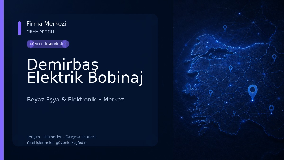 Demirbaş Elektrik Bobinaj Beyaz Eşya & Elektronik