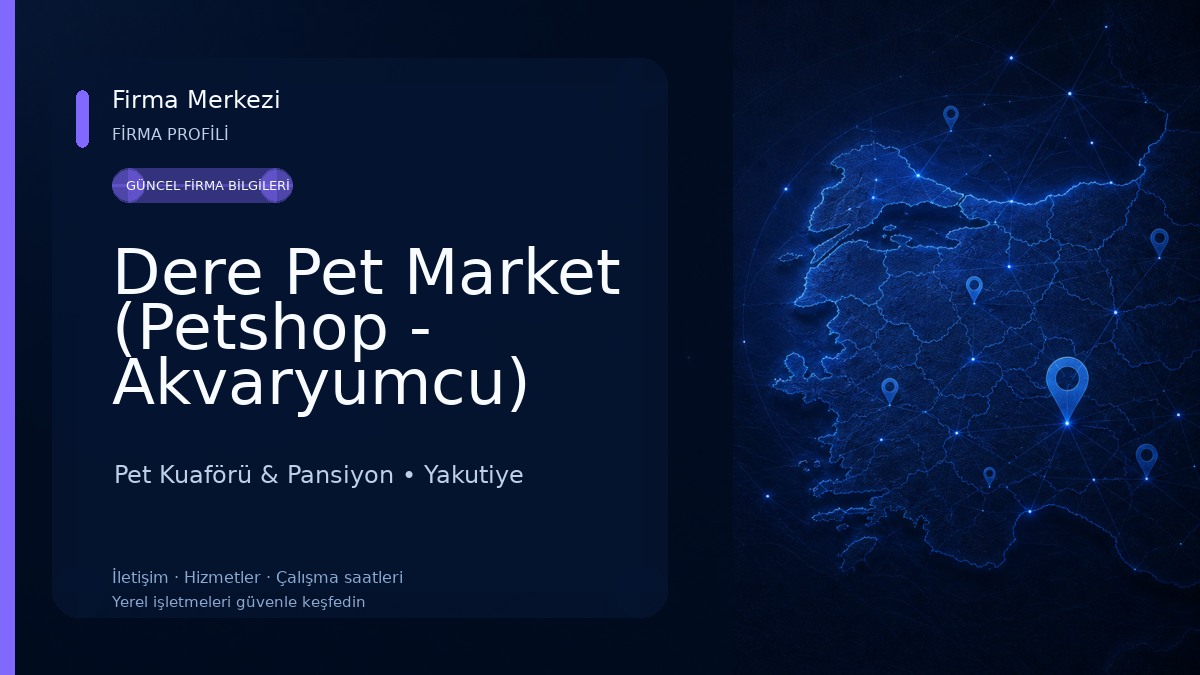 Dere Pet Market (Petshop - Akvaryumcu) 