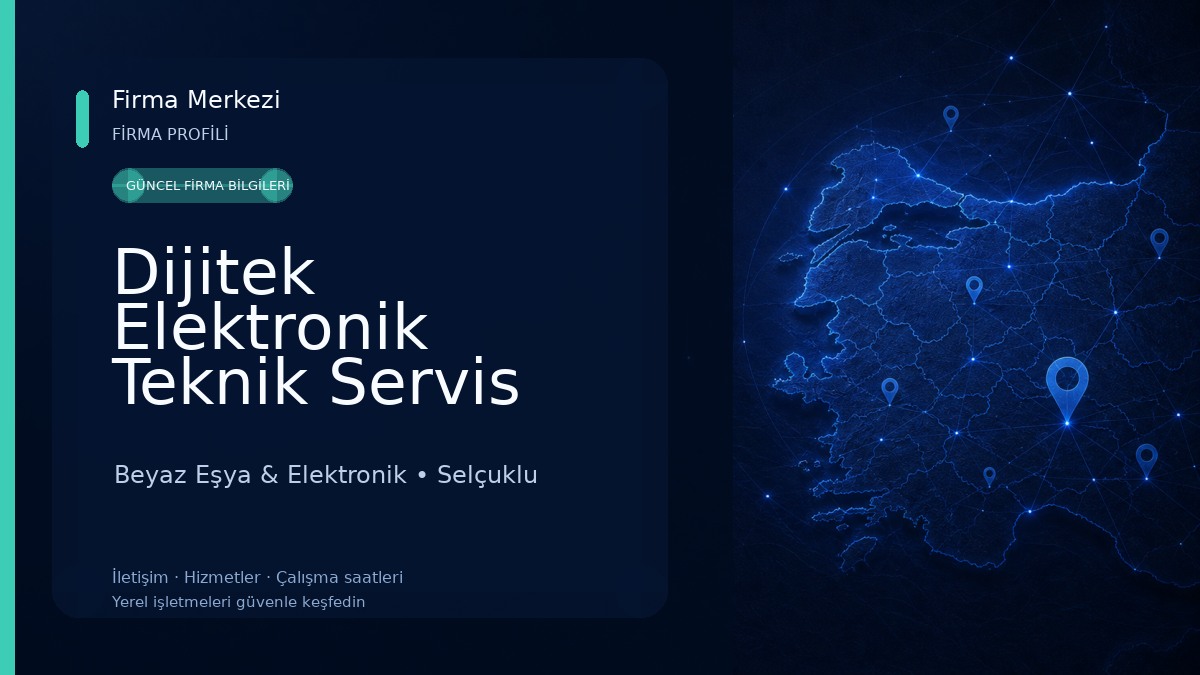 Dijitek Elektronik Teknik Servis Hizmetleri Beyaz Eşya & Elektronik