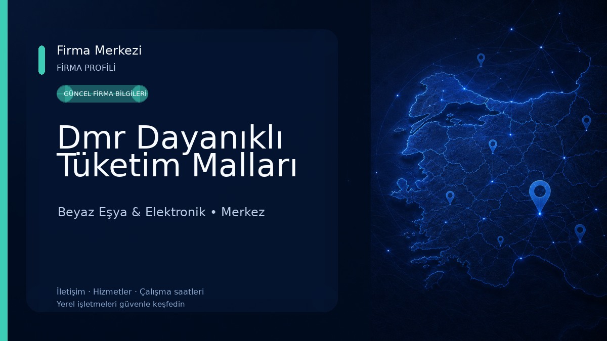Dmr Dayanıklı Tüketim Malları Beyaz Eşya & Elektronik