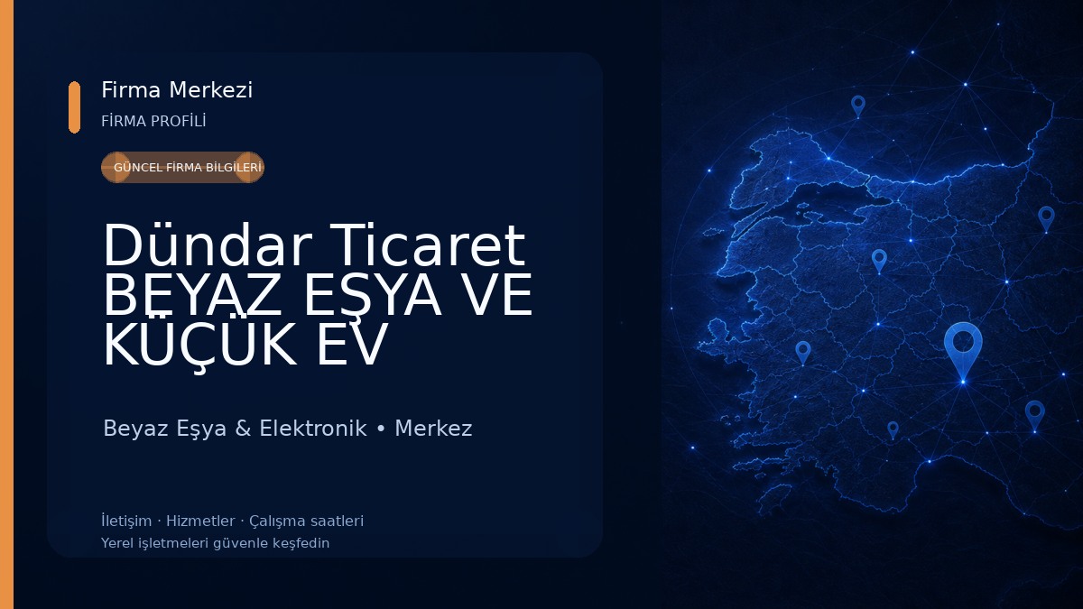 Dündar Ticaret BEYAZ EŞYA VE KÜÇÜK EV ALETLERİ SATIŞ Beyaz Eşya & Elektronik