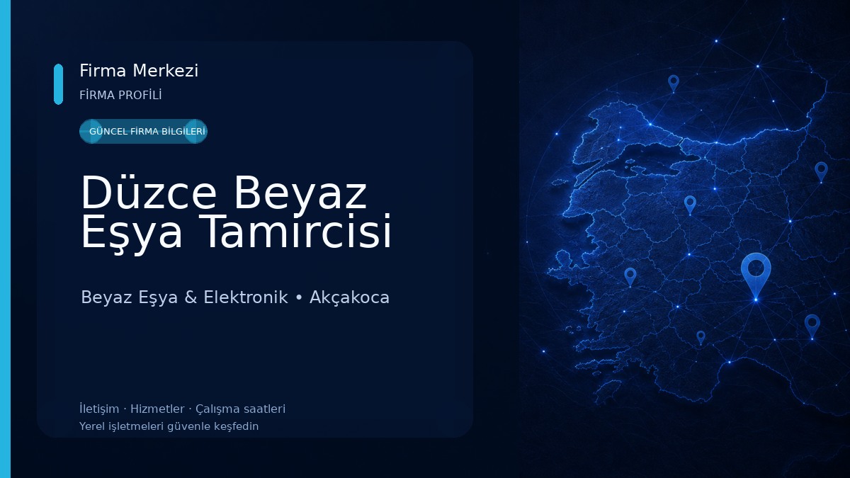 Düzce Beyaz Eşya Tamircisi Beyaz Eşya & Elektronik