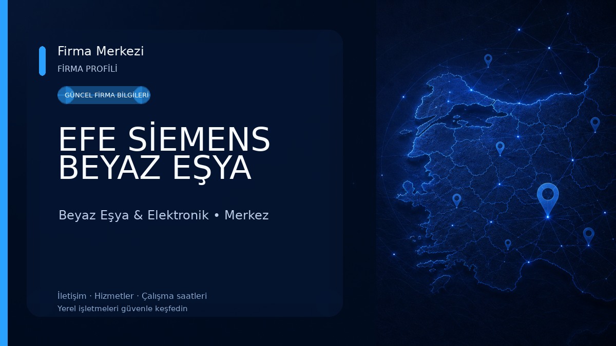 EFE SİEMENS BEYAZ EŞYA Beyaz Eşya & Elektronik