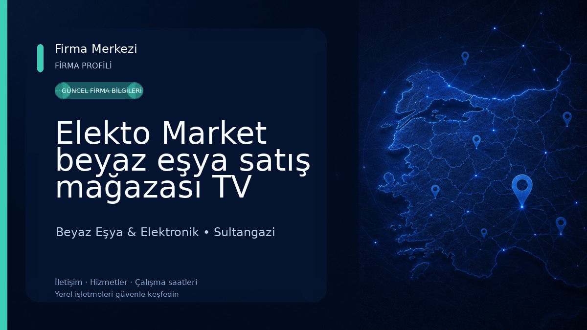Elekto Market beyaz eşya satış mağazası TV tamir servisi Beyaz Eşya & Elektronik