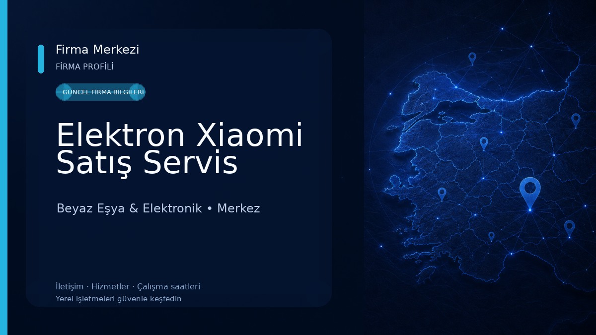 Elektron Xiaomi Satış Servis Beyaz Eşya & Elektronik