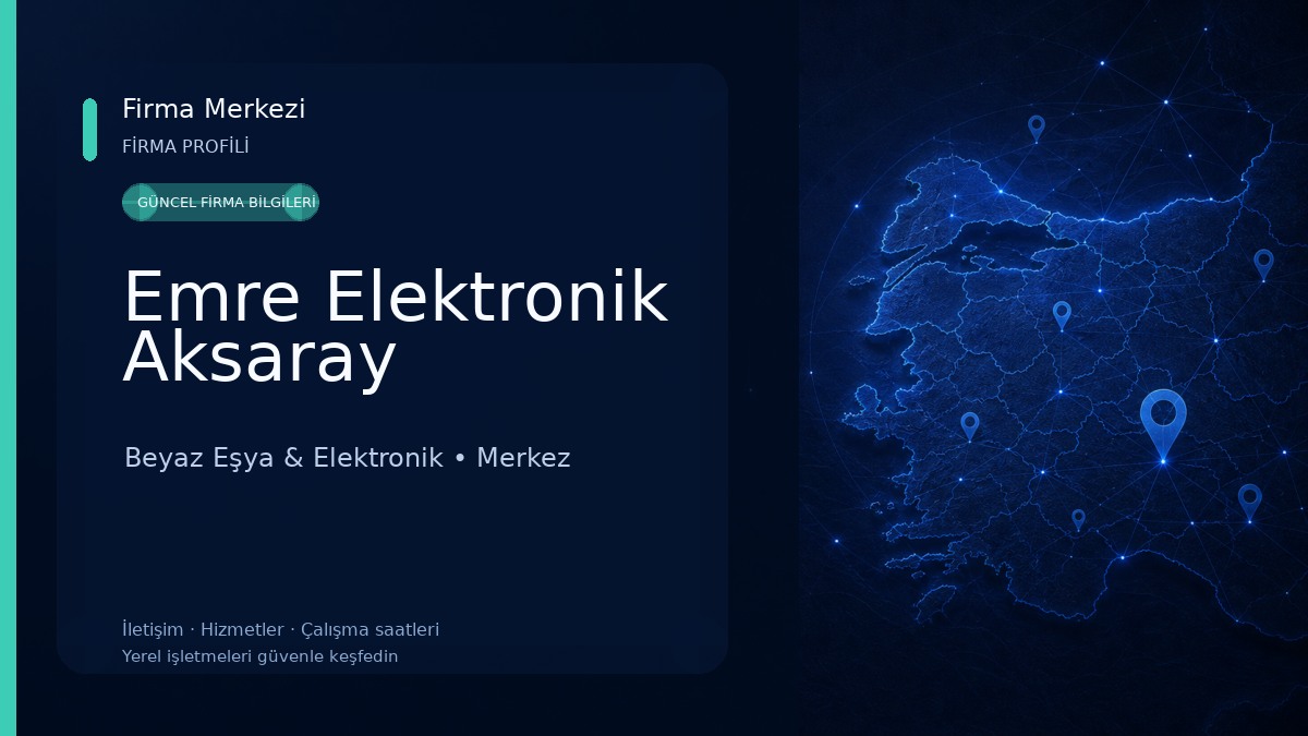 Emre Elektronik Aksaray Beyaz Eşya & Elektronik