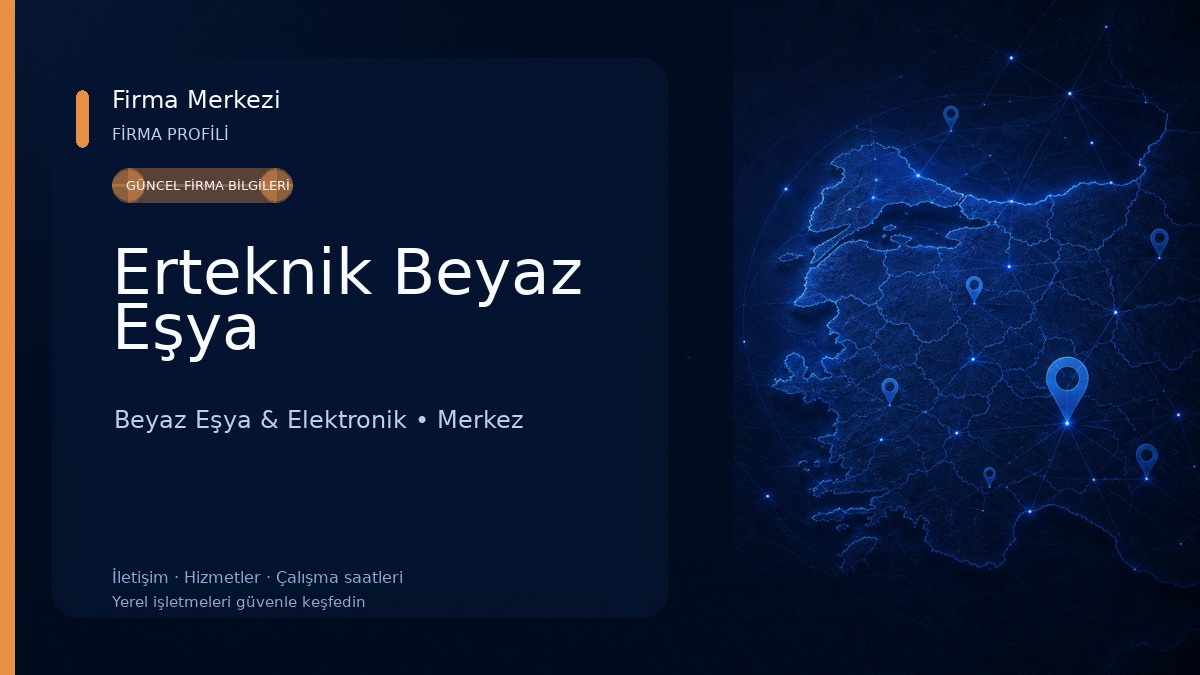 Erteknik Beyaz Eşya Beyaz Eşya & Elektronik