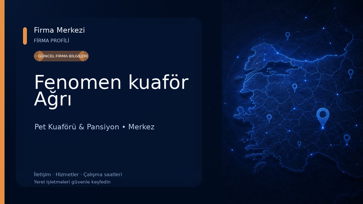 Fenomen kuaför Ağrı Pet Kuaförü & Pansiyon