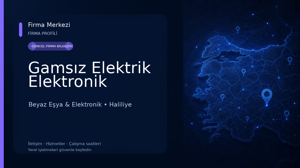 Gamsız Elektrik Elektronik Beyaz Eşya & Elektronik