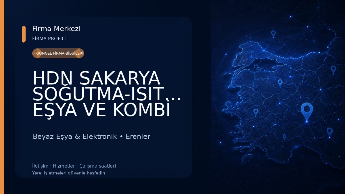 HDN SAKARYA SOĞUTMA-ISITMA-BEYAZ EŞYA VE KOMBİ YEDEK PARÇA Beyaz Eşya & Elektronik