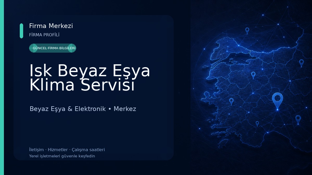 Isk Beyaz Eşya Klima Servisi Beyaz Eşya & Elektronik