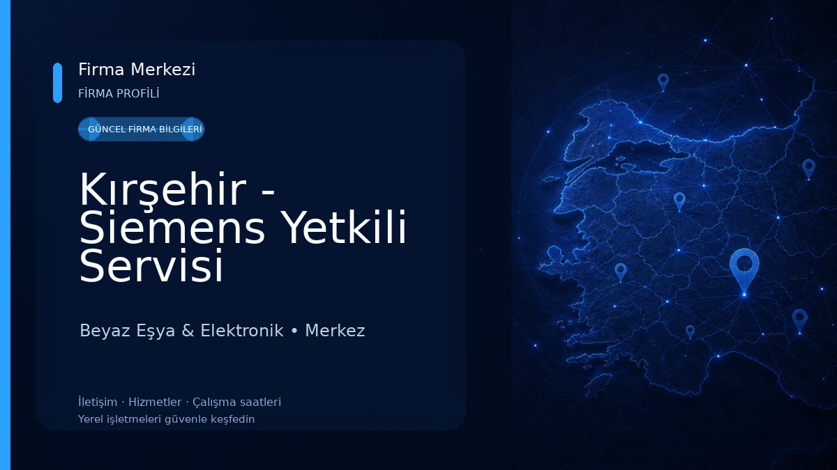 Kırşehir - Siemens Yetkili Servisi Beyaz Eşya & Elektronik