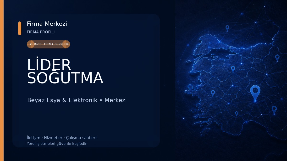 LİDER SOĞUTMA Beyaz Eşya & Elektronik