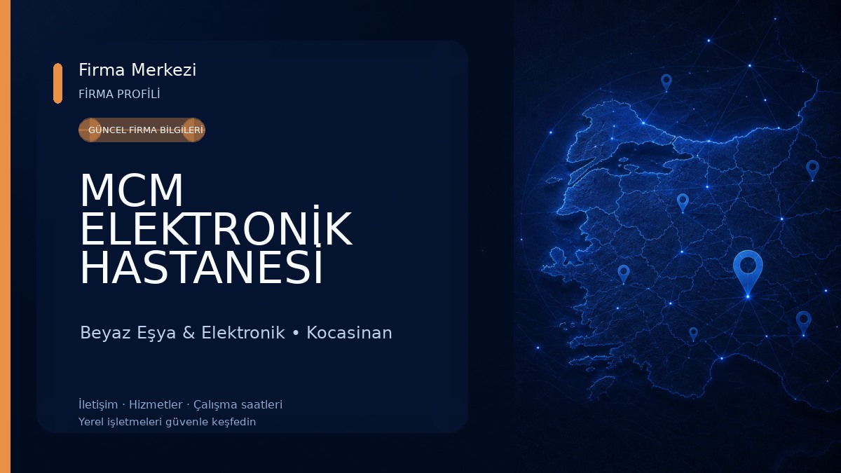 MCM ELEKTRONİK HASTANESİ Beyaz Eşya & Elektronik
