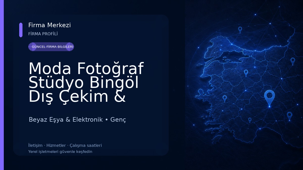 Moda Fotoğraf Stüdyo Bingöl Dış Çekim & Video Klip 