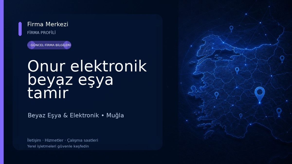 Onur elektronik beyaz eşya tamir Beyaz Eşya & Elektronik