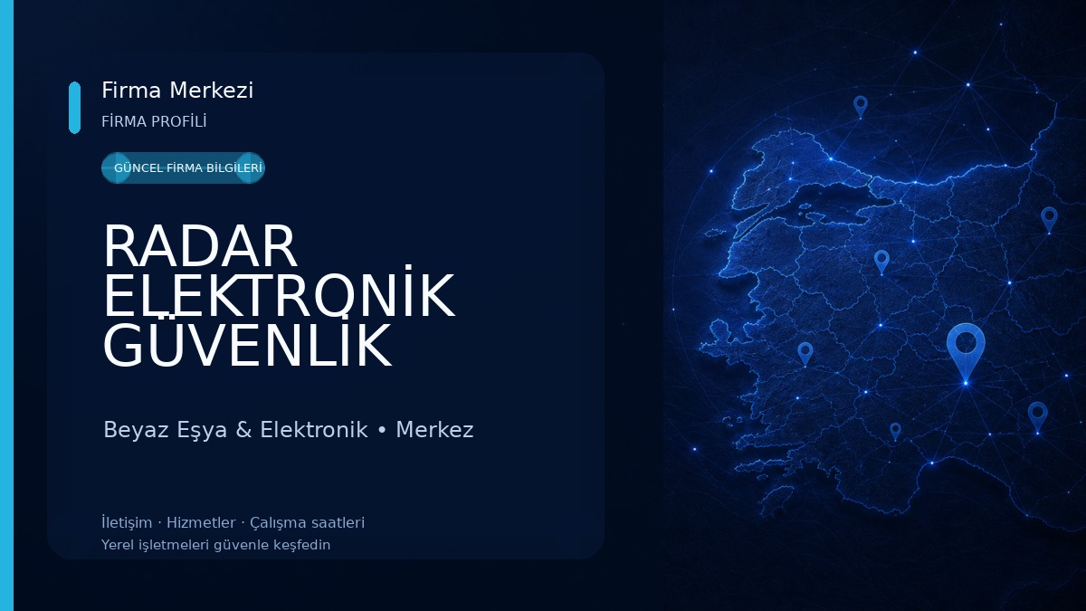 RADAR ELEKTRONİK GÜVENLİK 