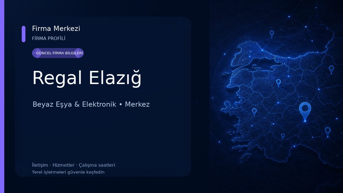 Regal Elazığ Beyaz Eşya & Elektronik