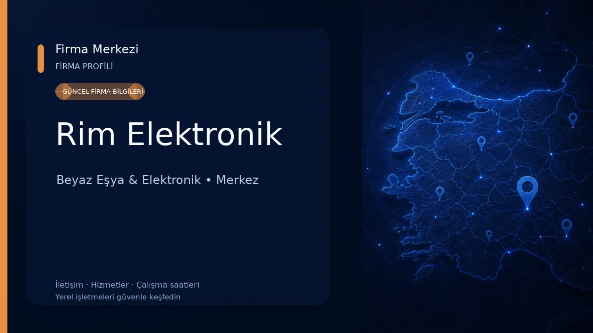 Rim Elektronik Beyaz Eşya & Elektronik