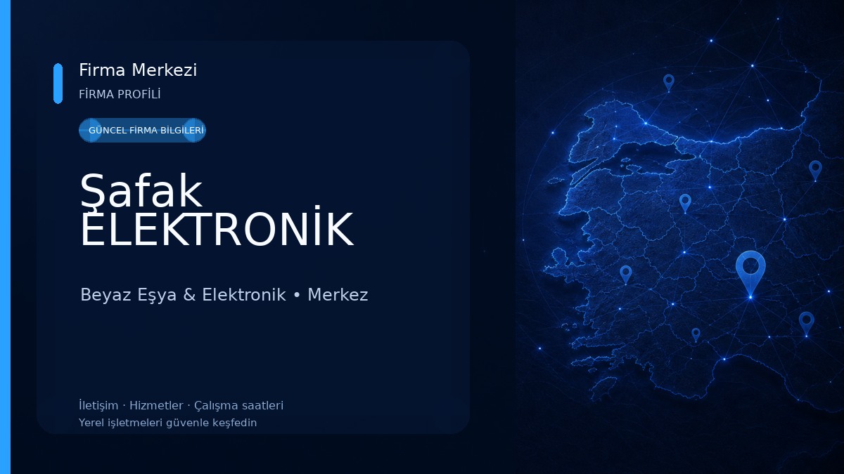Şafak ELEKTRONİK Beyaz Eşya & Elektronik