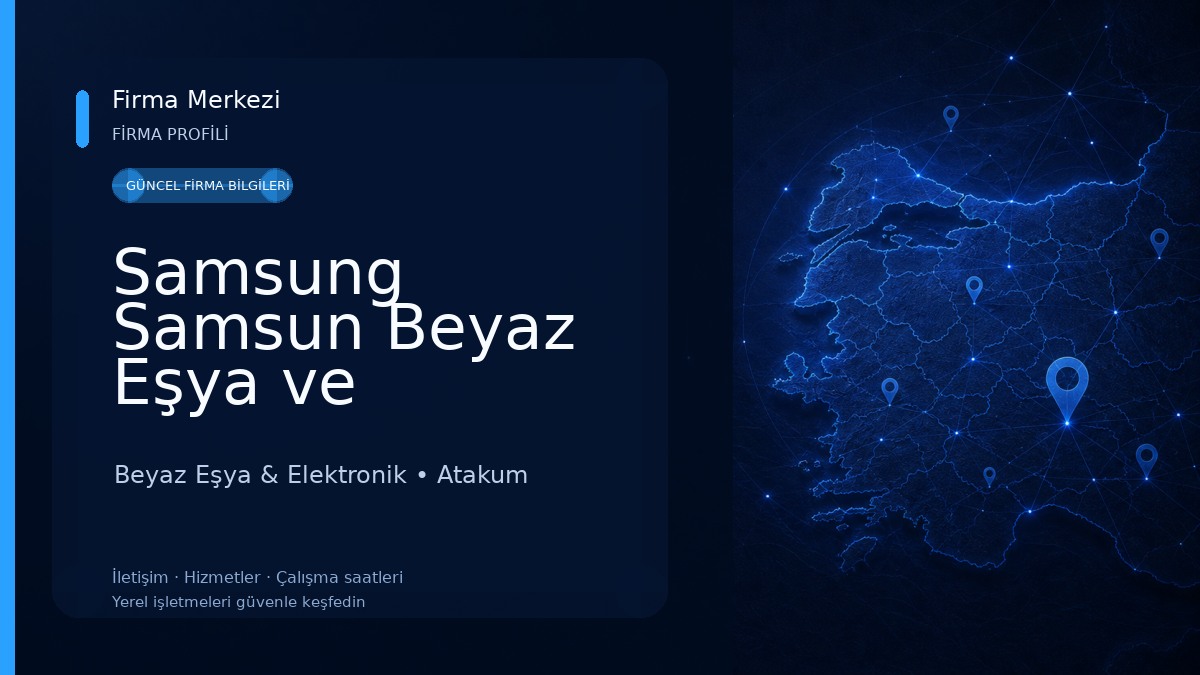 Samsung Samsun Beyaz Eşya ve Elektronik Yetkili Servisi - Bayrak Elektronik Beyaz Eşya & Elektronik
