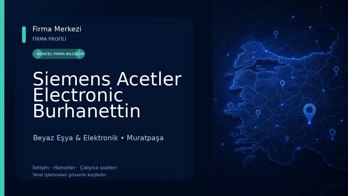 Siemens Acetler Electronic Burhanettin Onat Mağaza Beyaz Eşya & Elektronik