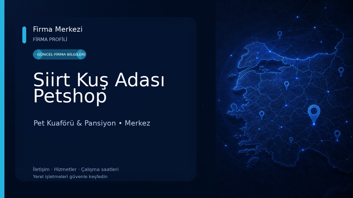 Siirt Kuş Adası Petshop 