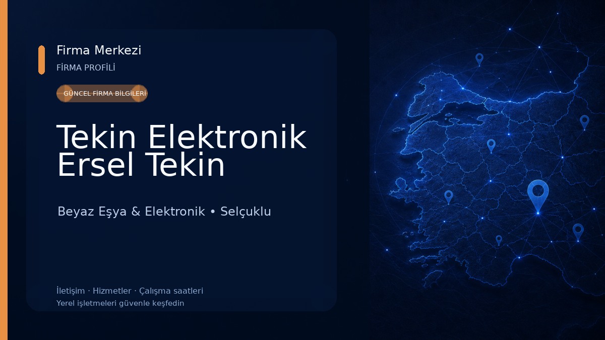 Tekin Elektronik Ersel Tekin Beyaz Eşya & Elektronik