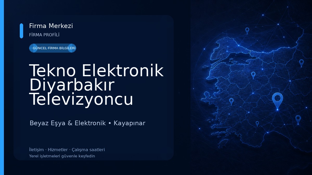 Tekno Elektronik Diyarbakır Televizyoncu merkezi uydu, çanak, televizyon,tamir Beyaz Eşya & Elektronik