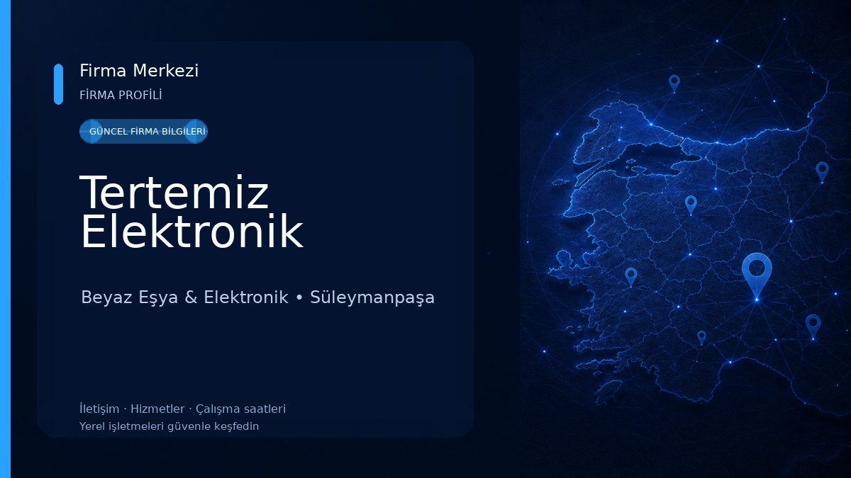Tertemiz Elektronik Beyaz Eşya & Elektronik