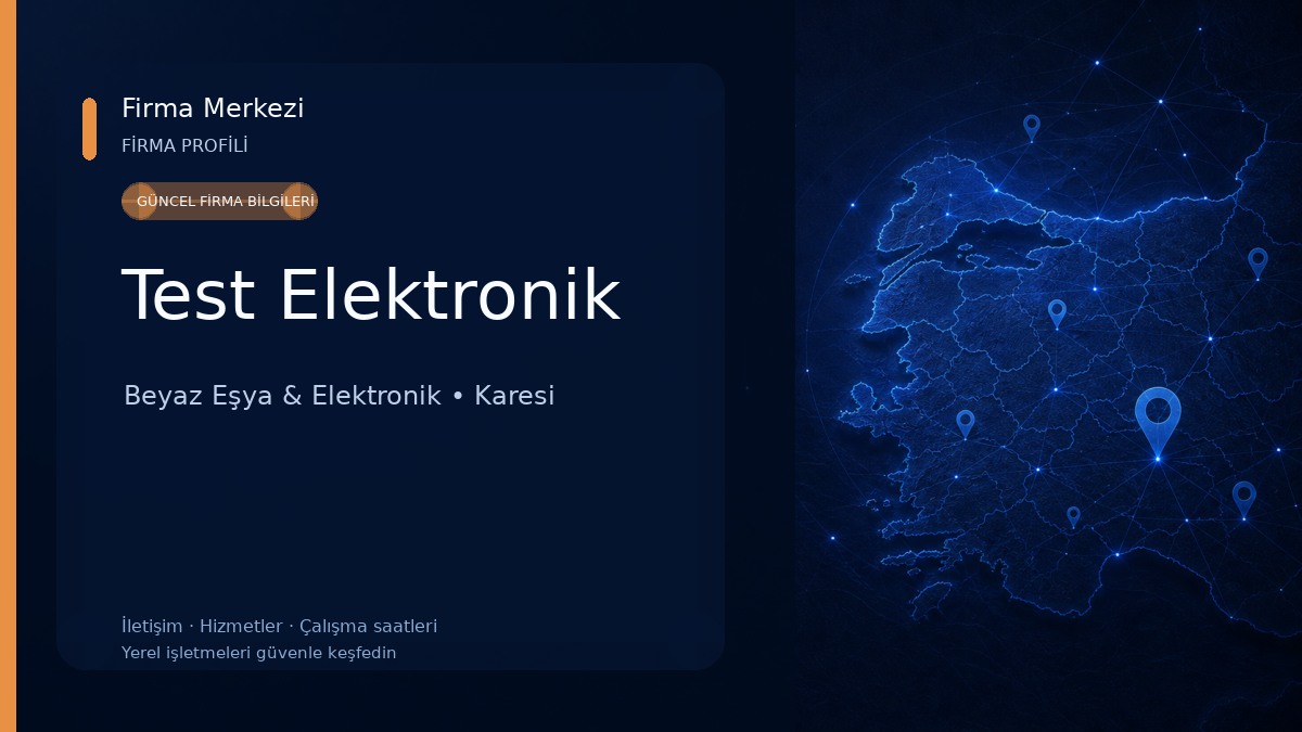 Test Elektronik Beyaz Eşya & Elektronik