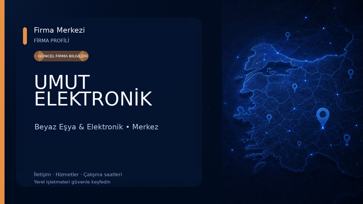 UMUT ELEKTRONİK Beyaz Eşya & Elektronik