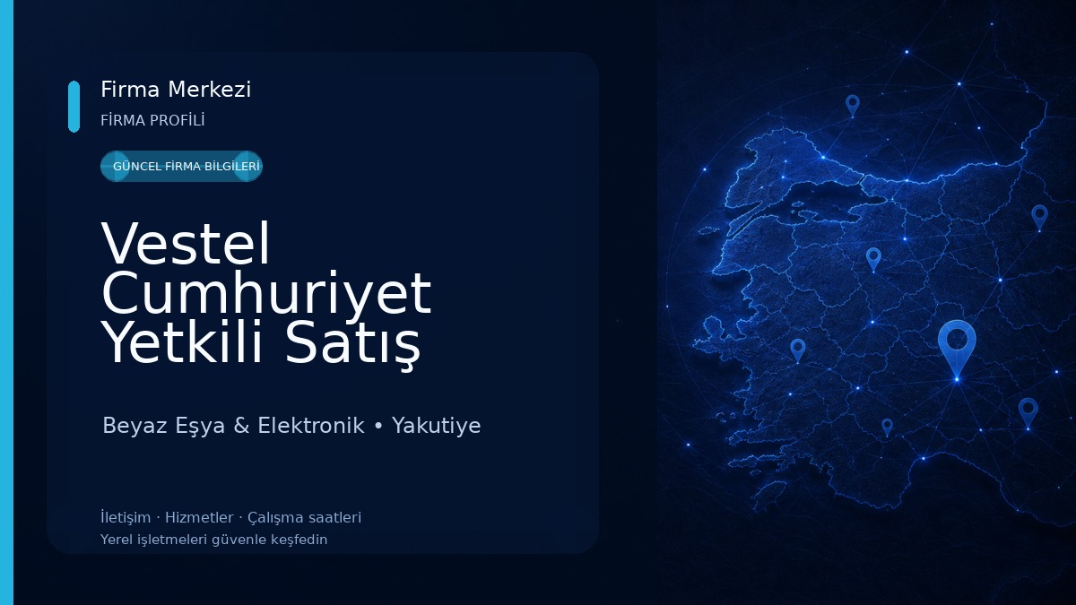 Vestel Cumhuriyet Yetkili Satış Mağazası - Destek DTM Beyaz Eşya & Elektronik
