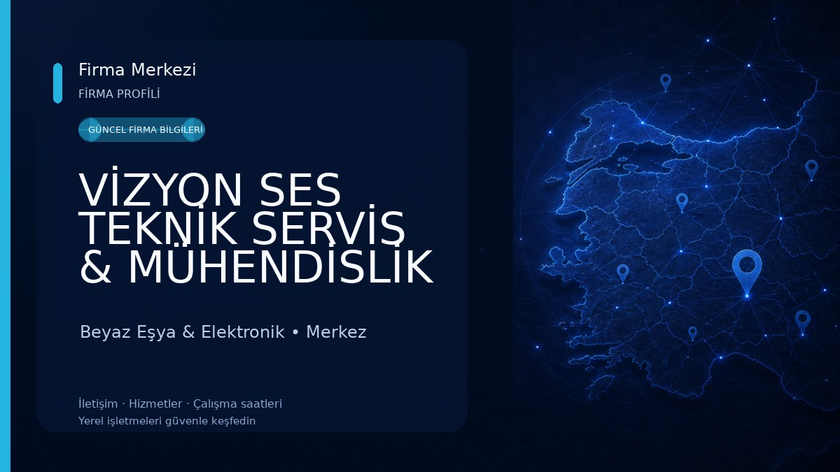 VİZYON SES TEKNİK SERVİS & MÜHENDİSLİK Beyaz Eşya & Elektronik