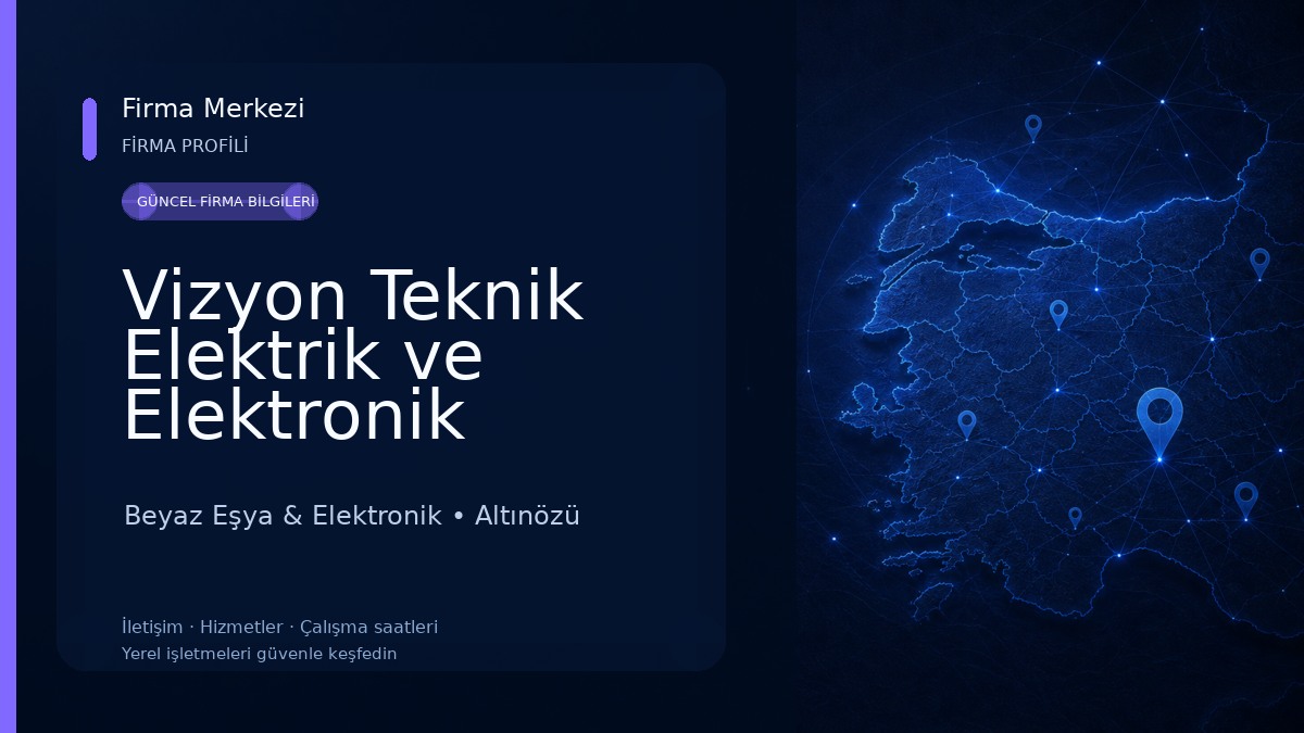 Vizyon Teknik Elektrik ve Elektronik Beyaz Eşya & Elektronik