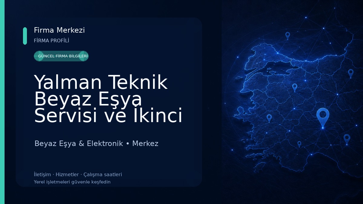 Yalman Teknik Beyaz Eşya Servisi ve İkinci El Beyaz Eşya Satışı Beyaz Eşya & Elektronik