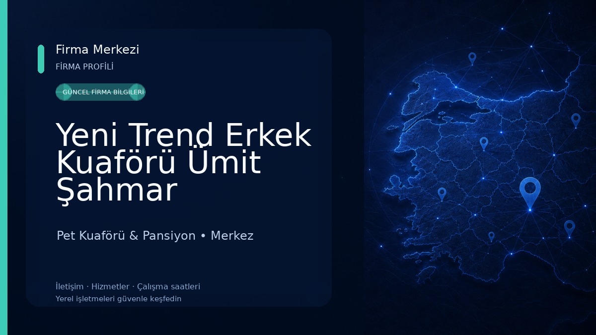 Yeni Trend Erkek Kuaförü Ümit Şahmar Pet Kuaförü & Pansiyon